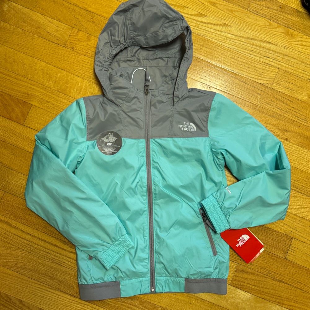 Girls 10/12 NWT - North Face Windy Crest Hoody mint blue
